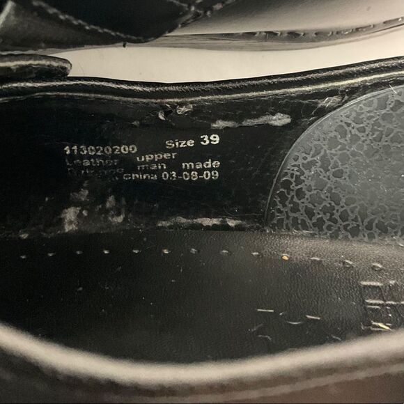 Dansko Black Leather Slip-On Professional Work Comfort Clog Shoes Size EU38 US8 - Picture 3 of 13